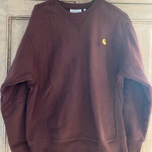 Carhartt Men's Dark Brown Crewneck Sweater